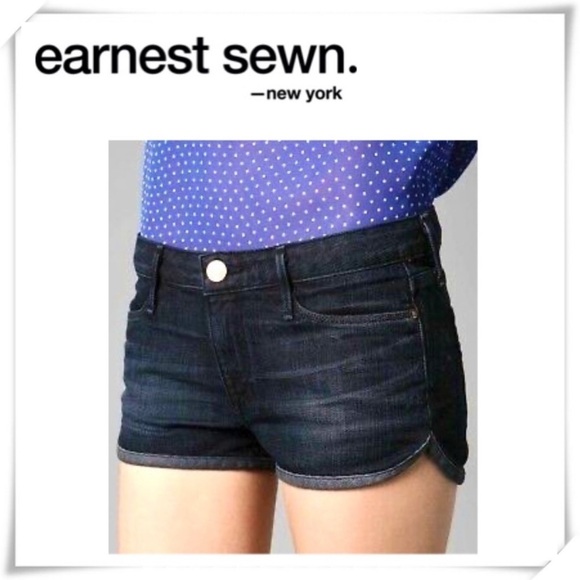Earnest Sewn Pants - NWOT Earnest Sewn Denim Shorts Dark Indigo